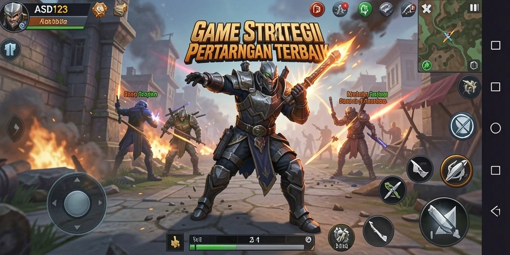 Tampilan gameplay yang seru di dunia strategi ASD123.