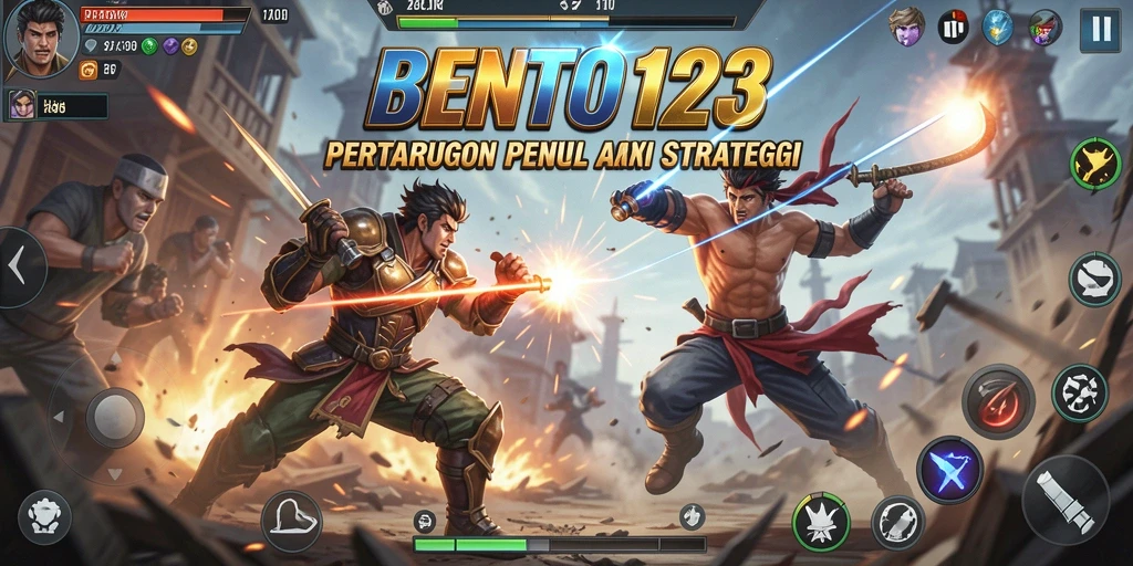 Tampilan seru pertarungan intens dalam BENTO123.