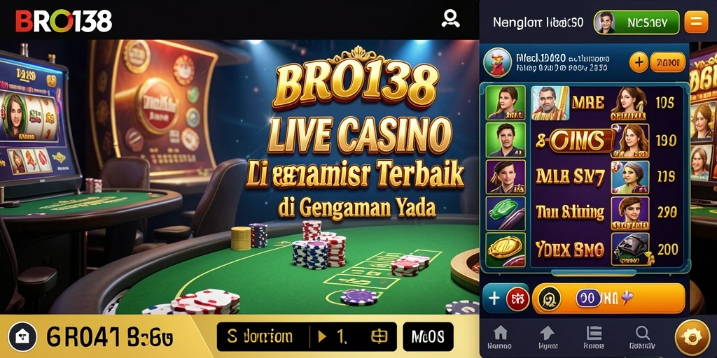 Tampilan gameplay Live Casino yang mendebarkan dan interaktif.