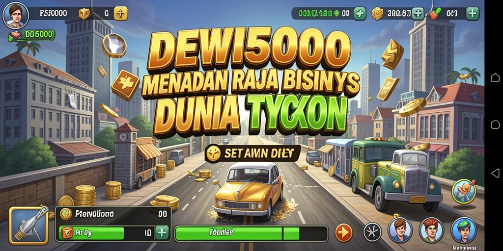 Tampilan gameplay DEWI5000 yang seru dan penuh tantangan Tycoon.