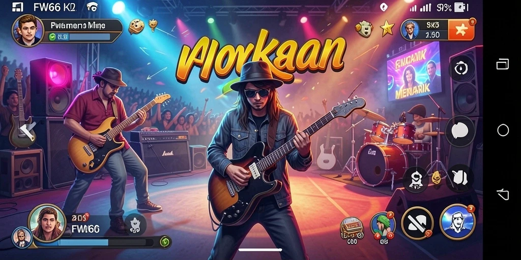 Screenshot FW66 menampilkan gameplay musik yang menarik dan interaktif.