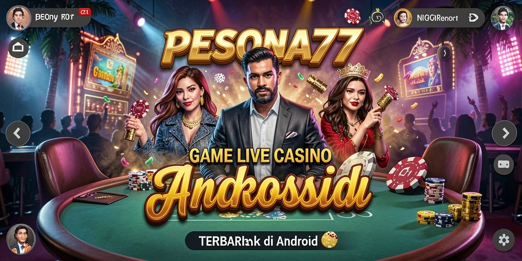 Tampilan gameplay PESONA77 yang mendebarkan dan interaktif.